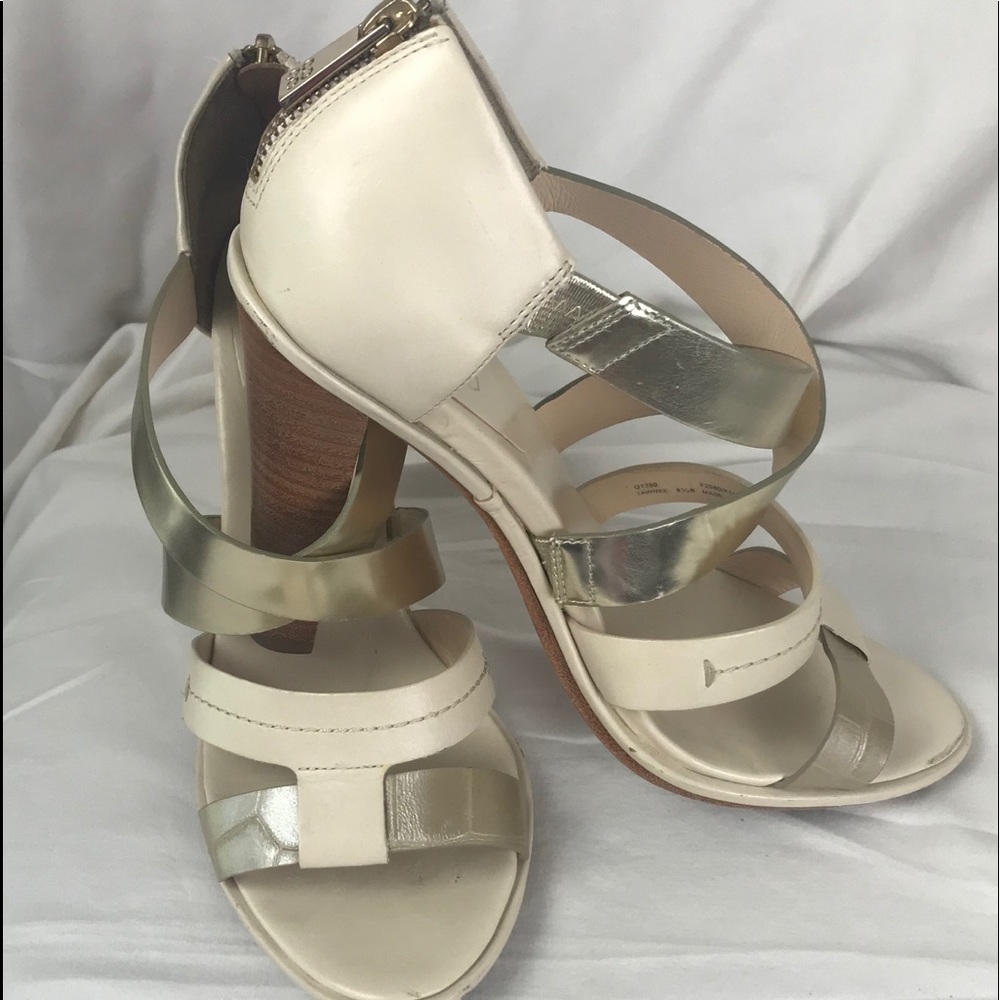 Coach Leather Strappy Sandals